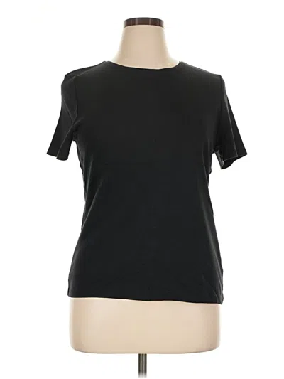 Pre-owned Talbots Short Sleeve T-shirt In Black