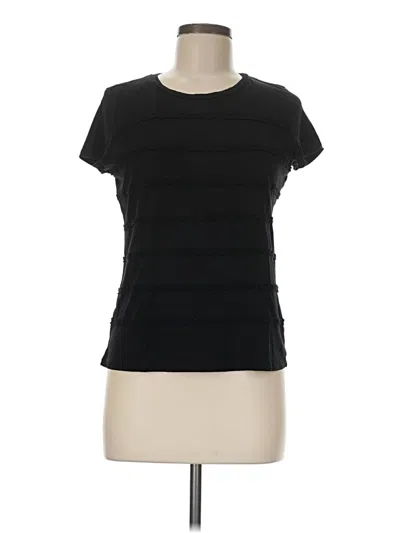 Pre-owned Talbots Short Sleeve T-shirt In Black