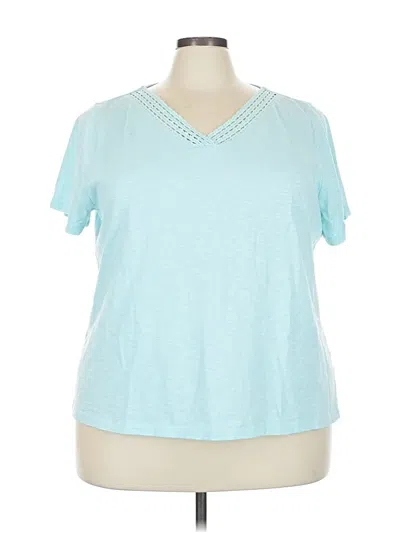 Pre-owned Talbots Short Sleeve T-shirt In Blue