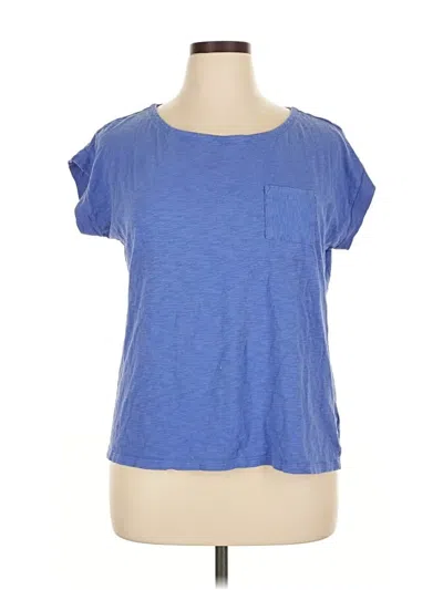 Pre-owned Talbots Short Sleeve T-shirt In Blue