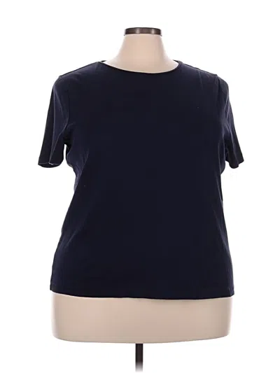 Pre-owned Talbots Short Sleeve T-shirt In Blue