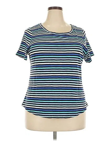 Pre-owned Talbots Short Sleeve T-shirt In Blue