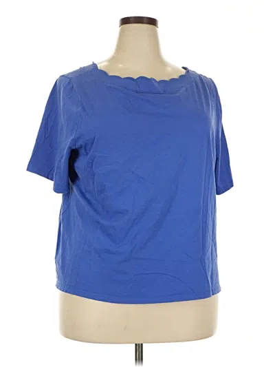 Pre-owned Talbots Short Sleeve T-shirt In Blue