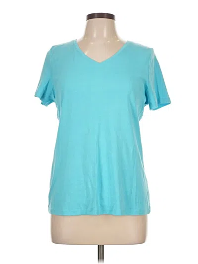 Pre-owned Talbots Short Sleeve T-shirt In Blue
