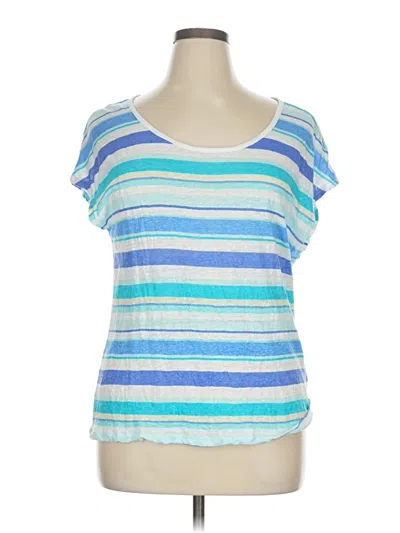 Pre-owned Talbots Short Sleeve T-shirt In Blue