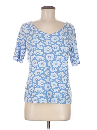 Pre-owned Talbots Short Sleeve T-shirt In Blue