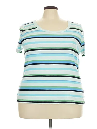 Pre-owned Talbots Short Sleeve T-shirt In Blue