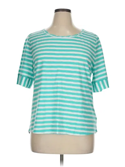 Pre-owned Talbots Short Sleeve T-shirt In Blue
