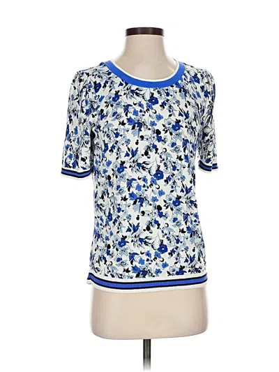 Pre-owned Talbots Short Sleeve T-shirt In Blue