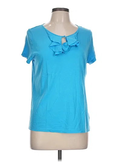Pre-owned Talbots Short Sleeve T-shirt In Blue