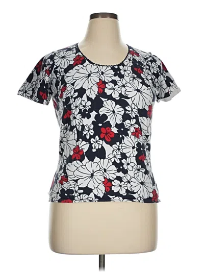 Pre-owned Talbots Short Sleeve T-shirt In Blue