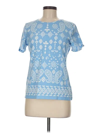 Pre-owned Talbots Short Sleeve T-shirt In Blue