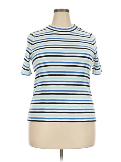 Pre-owned Talbots Short Sleeve T-shirt In Blue