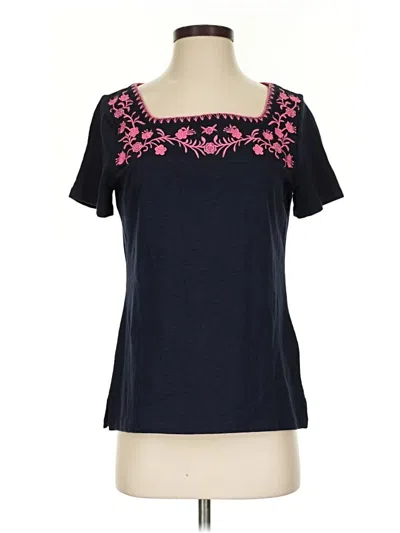 Pre-owned Talbots Short Sleeve T-shirt In Blue