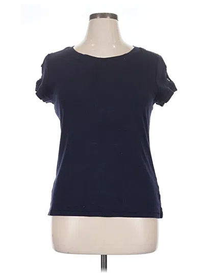 Pre-owned Talbots Short Sleeve T-shirt In Blue