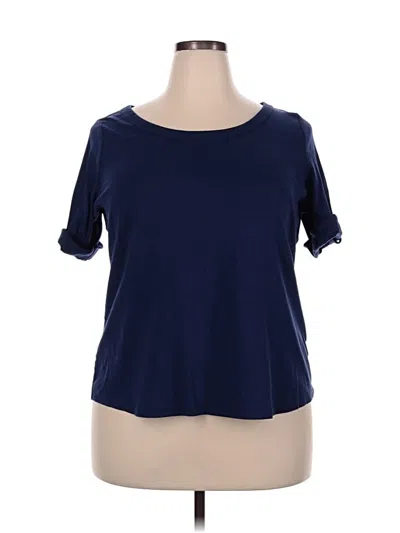 Pre-owned Talbots Short Sleeve T-shirt In Blue