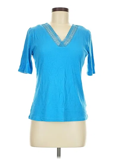 Pre-owned Talbots Short Sleeve T-shirt In Blue