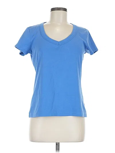 Pre-owned Talbots Short Sleeve T-shirt In Blue
