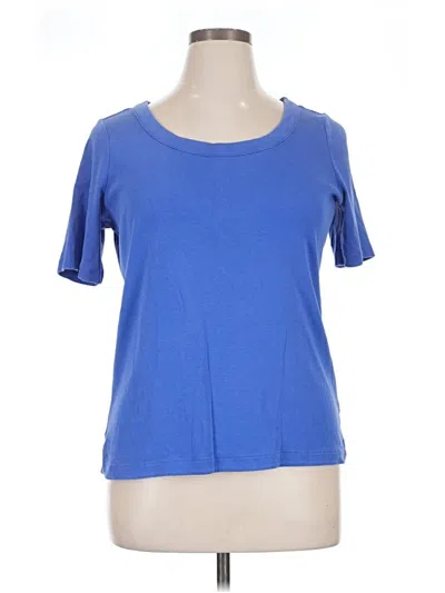 Pre-owned Talbots Short Sleeve T-shirt In Blue