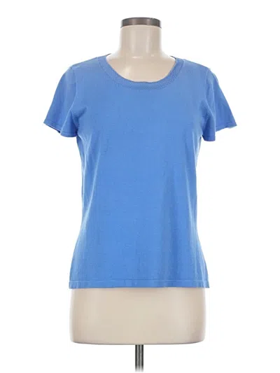 Pre-owned Talbots Short Sleeve T-shirt In Blue