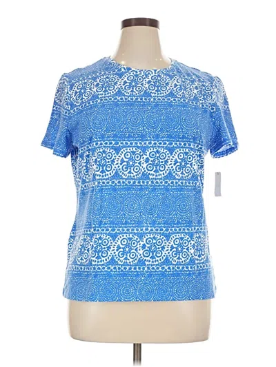Pre-owned Talbots Short Sleeve T-shirt In Blue