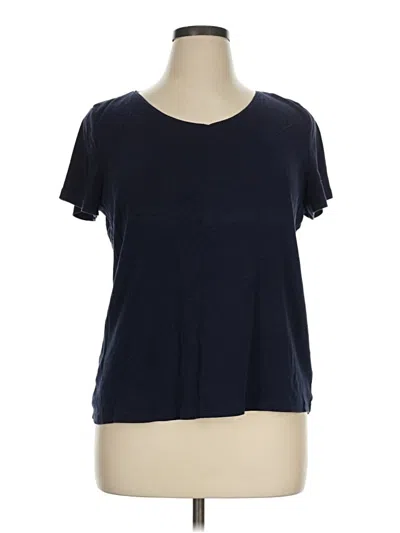 Pre-owned Talbots Short Sleeve T-shirt In Blue