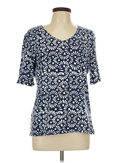Pre-owned Talbots Short Sleeve T-shirt In Blue