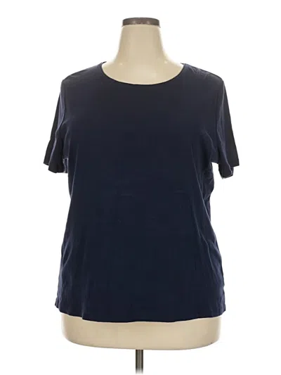 Pre-owned Talbots Short Sleeve T-shirt In Blue