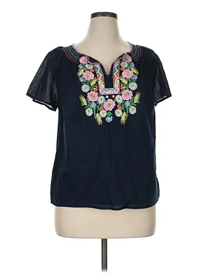 Pre-owned Talbots Short Sleeve T-shirt In Blue
