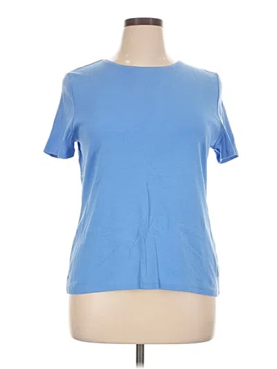 Pre-owned Talbots Short Sleeve T-shirt In Blue