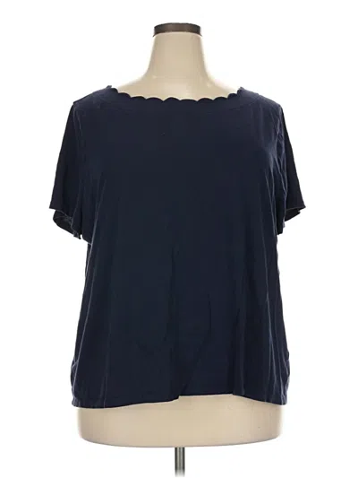 Pre-owned Talbots Short Sleeve T-shirt In Blue