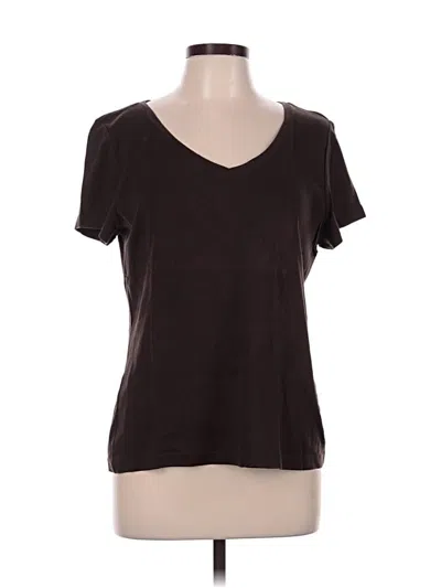 Pre-owned Talbots Short Sleeve T-shirt In Brown