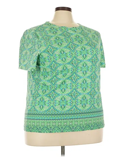 Pre-owned Talbots Short Sleeve T-shirt In Green