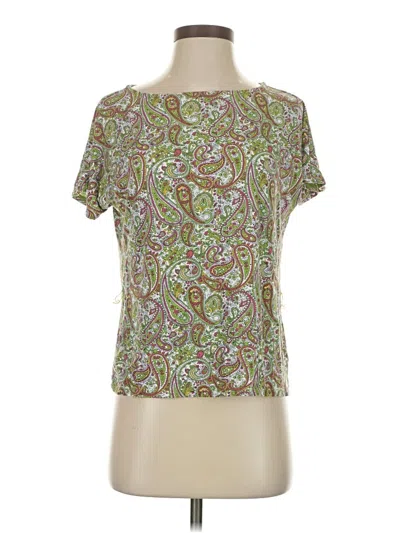 Pre-owned Talbots Short Sleeve T-shirt In Green