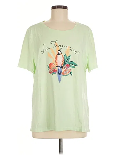 Pre-owned Talbots Short Sleeve T-shirt In Green