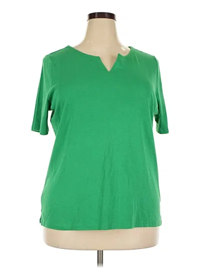 Pre-owned Talbots Short Sleeve T-shirt In Green