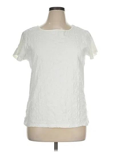 Pre-owned Talbots Short Sleeve T-shirt In Ivory