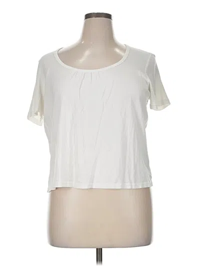 Pre-owned Talbots Short Sleeve T-shirt In Ivory