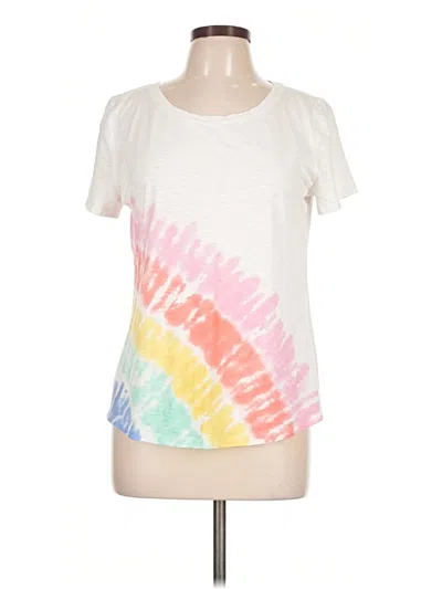 Pre-owned Talbots Short Sleeve T-shirt In Ivory