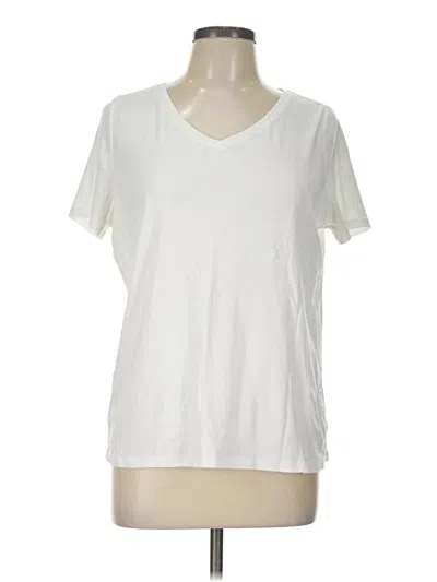Pre-owned Talbots Short Sleeve T-shirt In Ivory