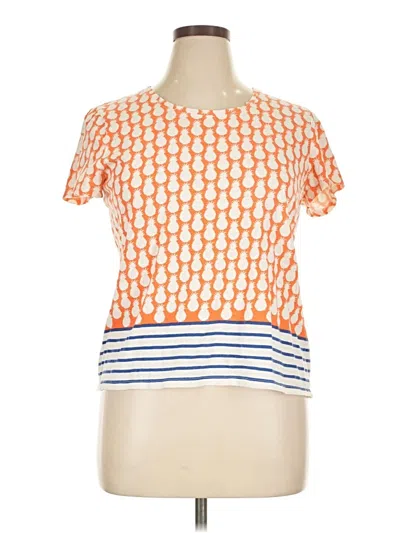 Pre-owned Talbots Short Sleeve T-shirt In Orange