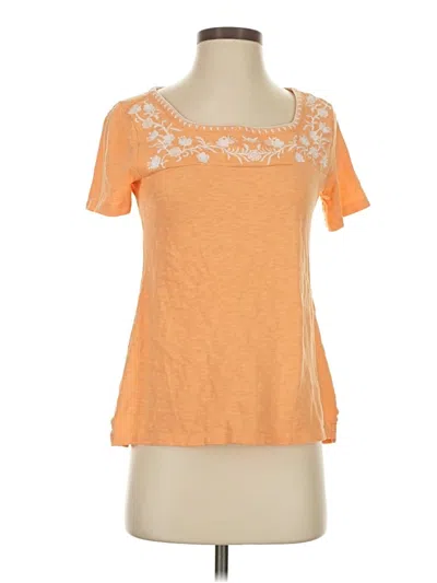 Pre-owned Talbots Short Sleeve T-shirt In Orange