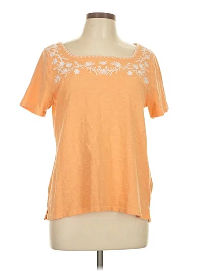 Pre-owned Talbots Short Sleeve T-shirt In Orange