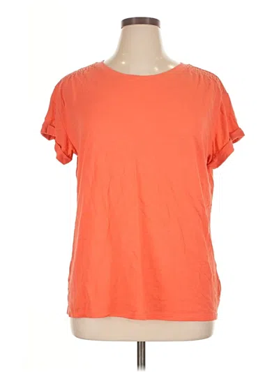 Pre-owned Talbots Short Sleeve T-shirt In Orange