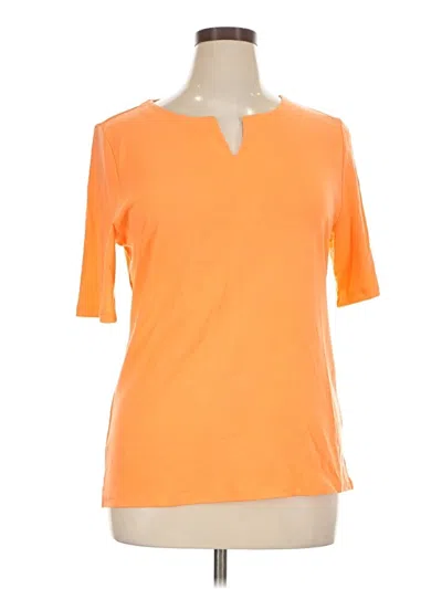 Pre-owned Talbots Short Sleeve T-shirt In Orange