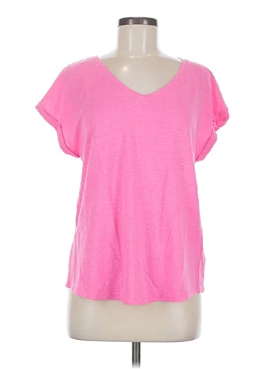 Pre-owned Talbots Short Sleeve T-shirt In Pink
