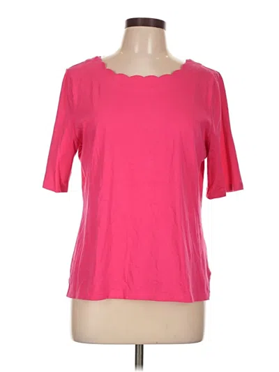 Pre-owned Talbots Short Sleeve T-shirt In Pink