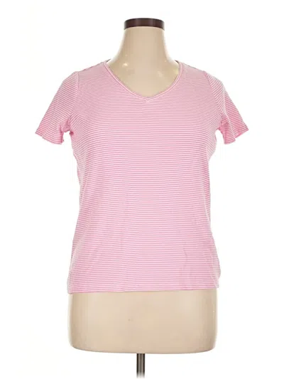 Pre-owned Talbots Short Sleeve T-shirt In Pink