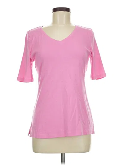 Pre-owned Talbots Short Sleeve T-shirt In Pink