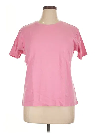 Pre-owned Talbots Short Sleeve T-shirt In Pink